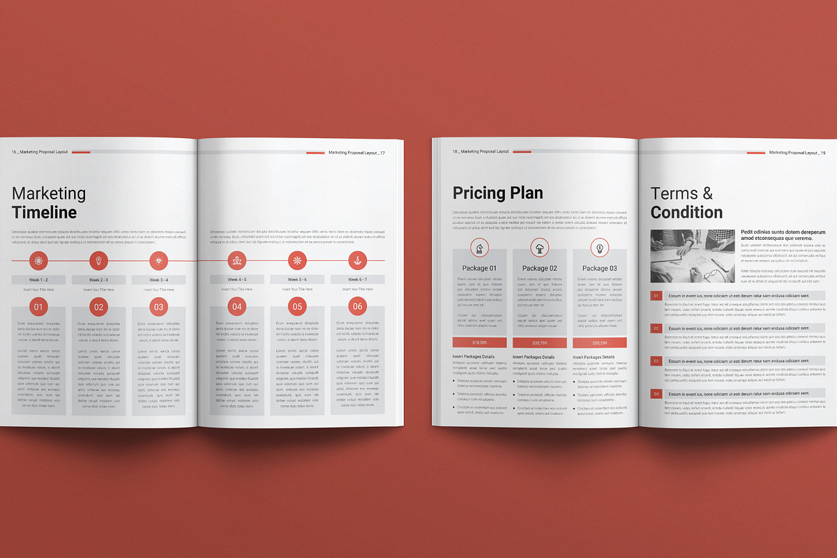 Marketing Proposal Layout Design, a Stationery Template by E-Type (Photo 7 of 8)