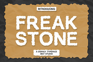 Freak Stone - Display Typeface, a Font by Mily Studio