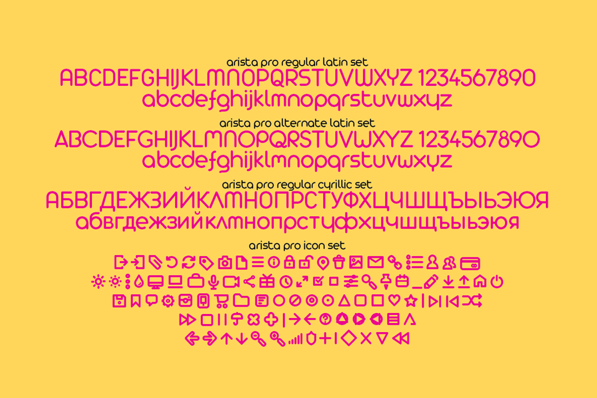 Arista Pro - 23 fonts, a Sans Serif Font by Zetafonts (Photo 10 of 10)