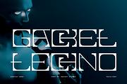 Gacket Techno - Futuristic Font, a Sans Serif Font by Iqsiart Studio (Thumbnail 1 of 7)