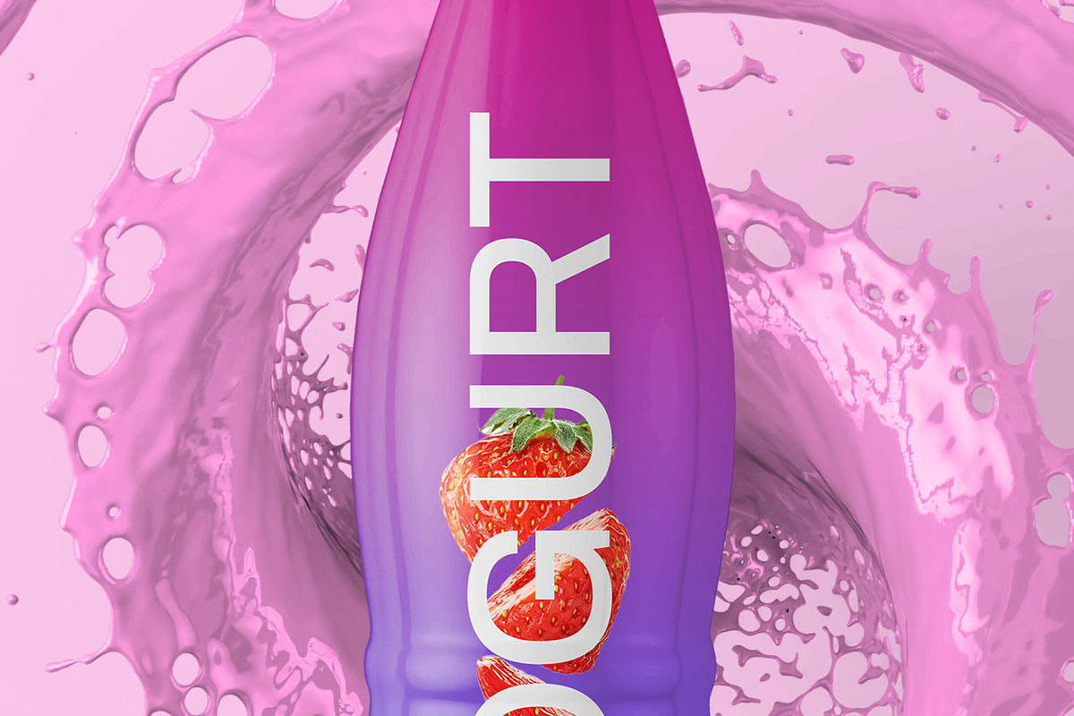 Bottle with Splash Mockup - 7 Views, a Packaging Mockup by Illusiongraphic (Photo 23 of 25)