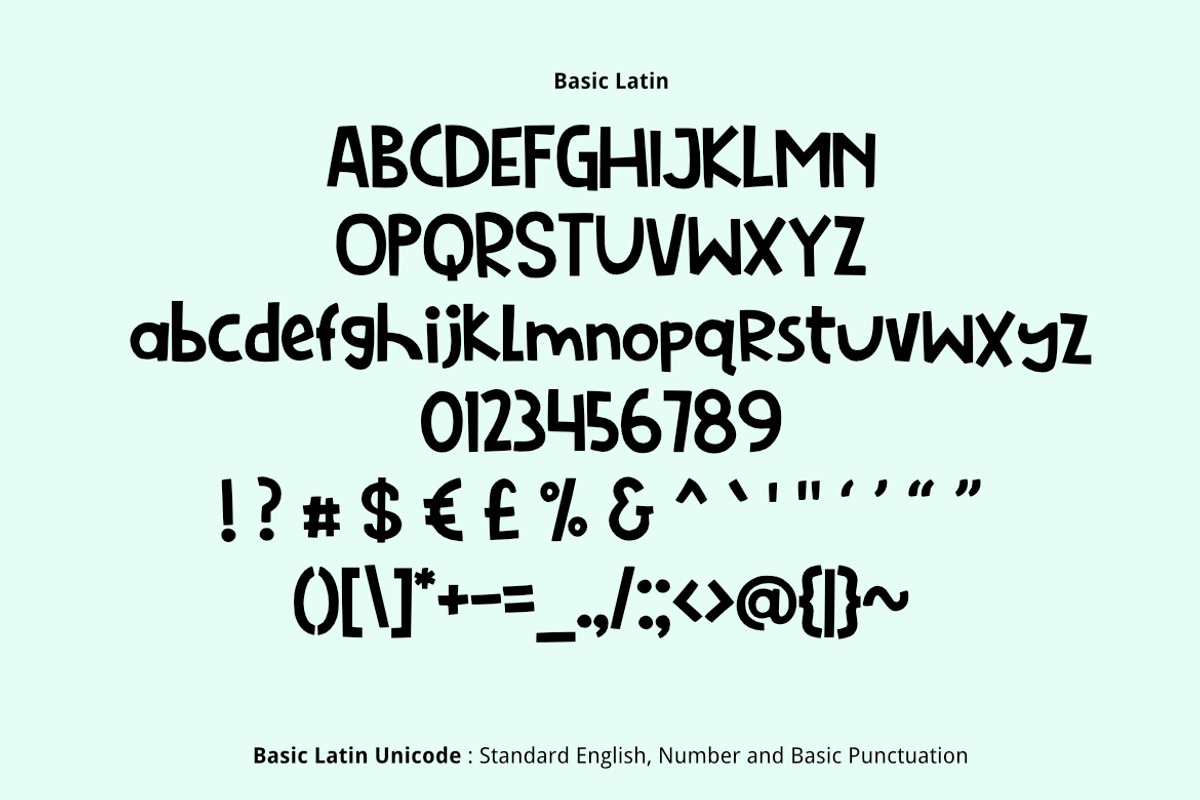 Alpukat Font preview 2