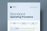 Standard Operating Procedure, SOP, a Stationery Template by DesVert (Thumbnail 1 of 6)