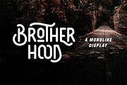 Brotherhood - Monoline Display, a Sans Serif Font by Dharmas Foundry (Thumbnail 1 of 15)