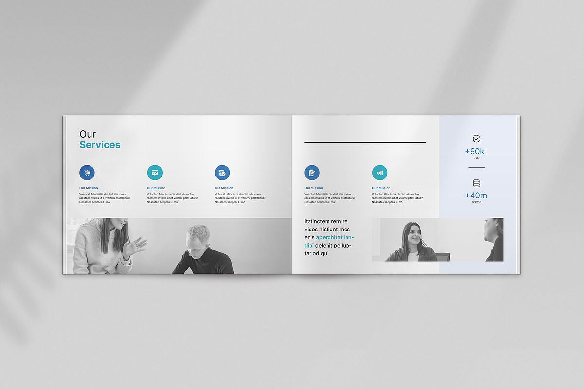 Corporate Company Profile, a Brochure Template by KreateTribe (Photo 6 of 10)