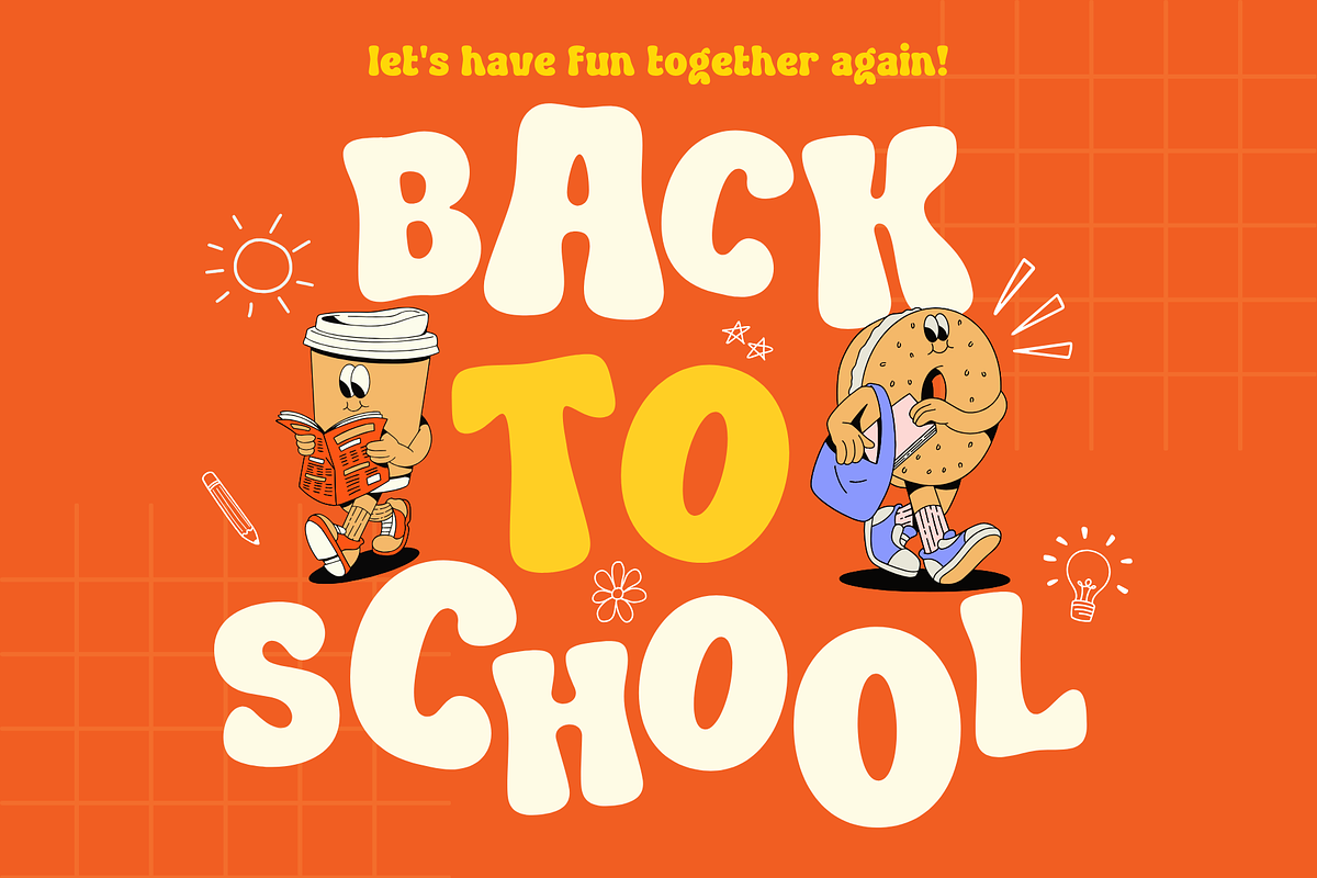 Retro Blendy - Retro Display Font, a Font by Sronstudio (Photo 4 of 12)