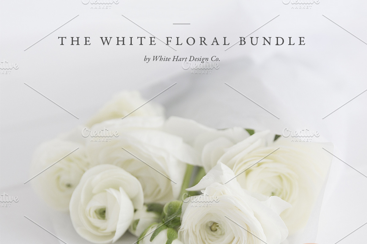 The White Floral mockup bundle, a Product Mockup by White Hart Co. (Photo 4 of 5)
