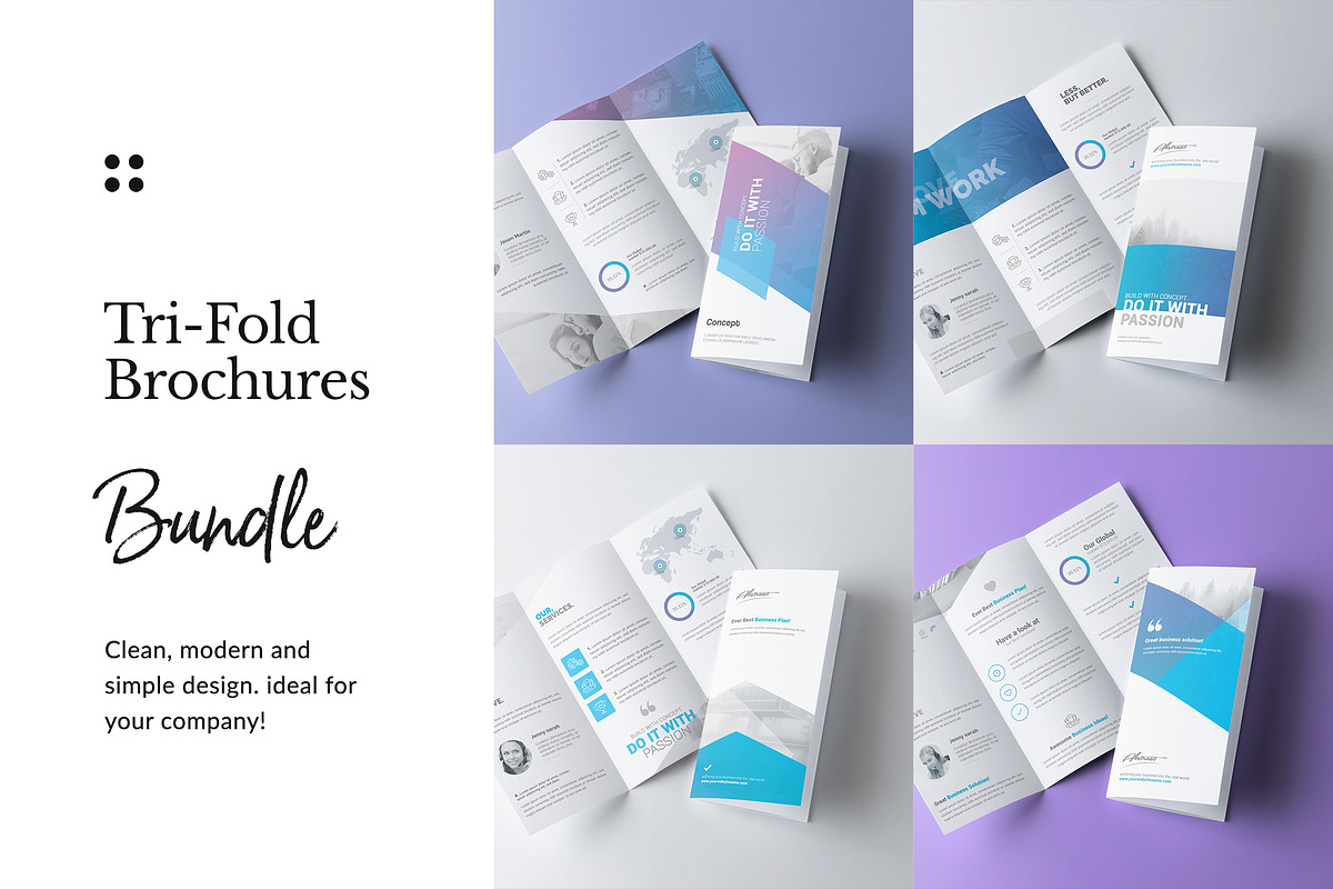 Bundle - Tri-Fold Brochure, a Brochure Template by Crevo Studio (Photo 1 of 5)