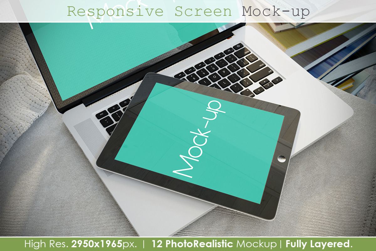 Responsive Screen Mockup V2, an iPhone Mockup by MahmoudRafik (Photo 14 of 15)