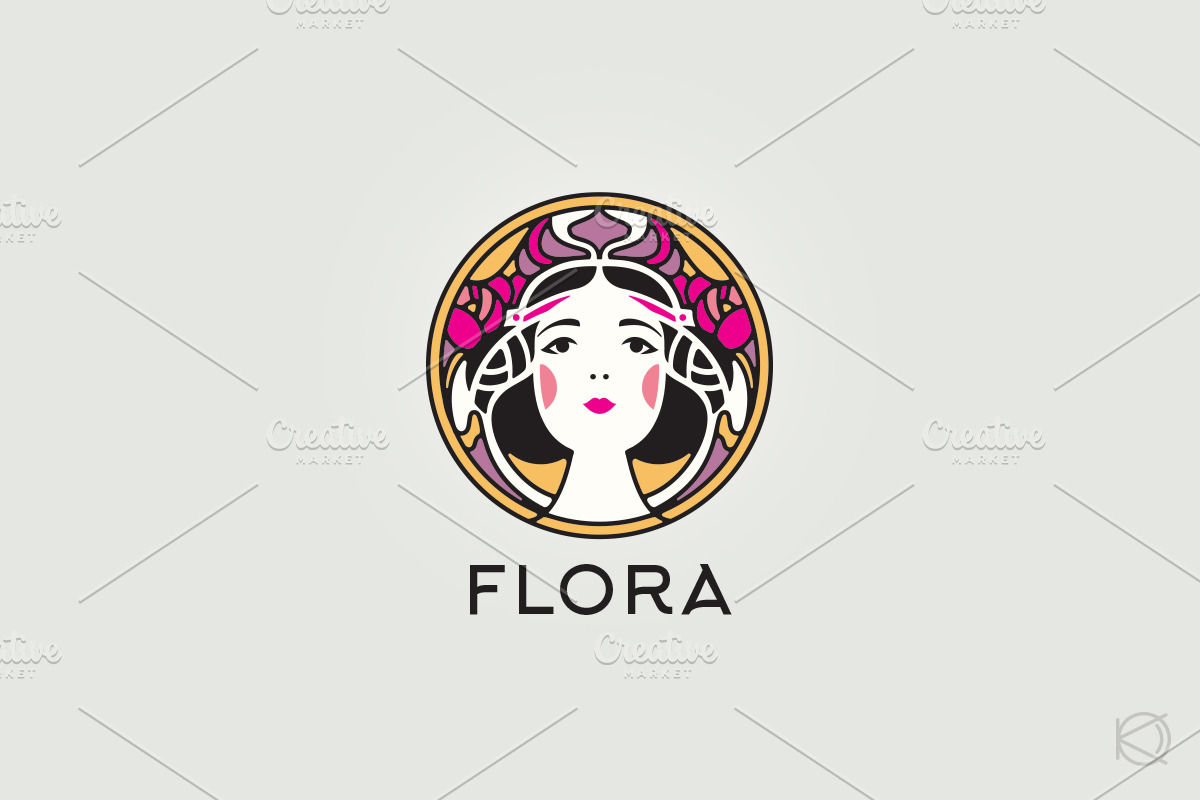 Elegant art nouveau logo, a Branding & Logo Template by OlgaKiseleva (Photo 1 of 6)