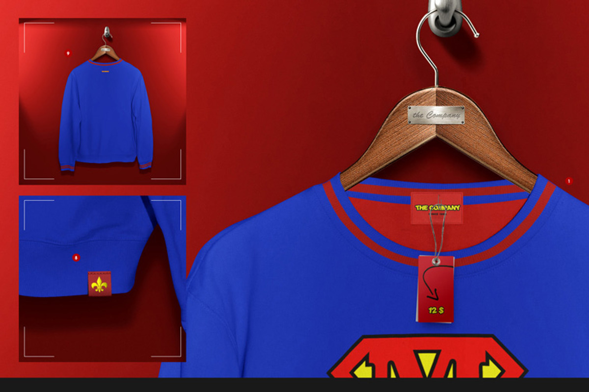 Hoodie / Blouse On 5 Stages Mock-up, a Hoody Mockup by Mocca Mockups Store (Photo 6 of 69)