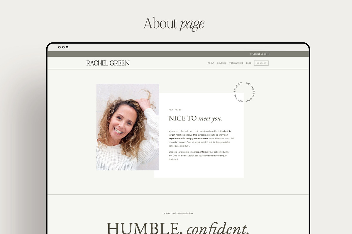 Kajabi website template coach, a Websites & App Template by goldcoastcreative (Photo 9 of 10)