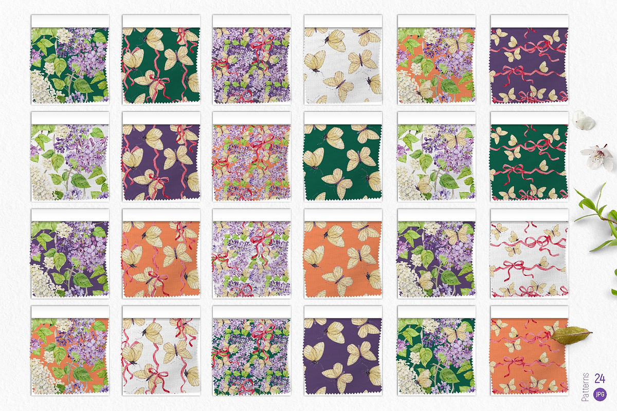 Lilac. Watercolor set., an Illustration by Tata Pilip (Photo 16 of 21)