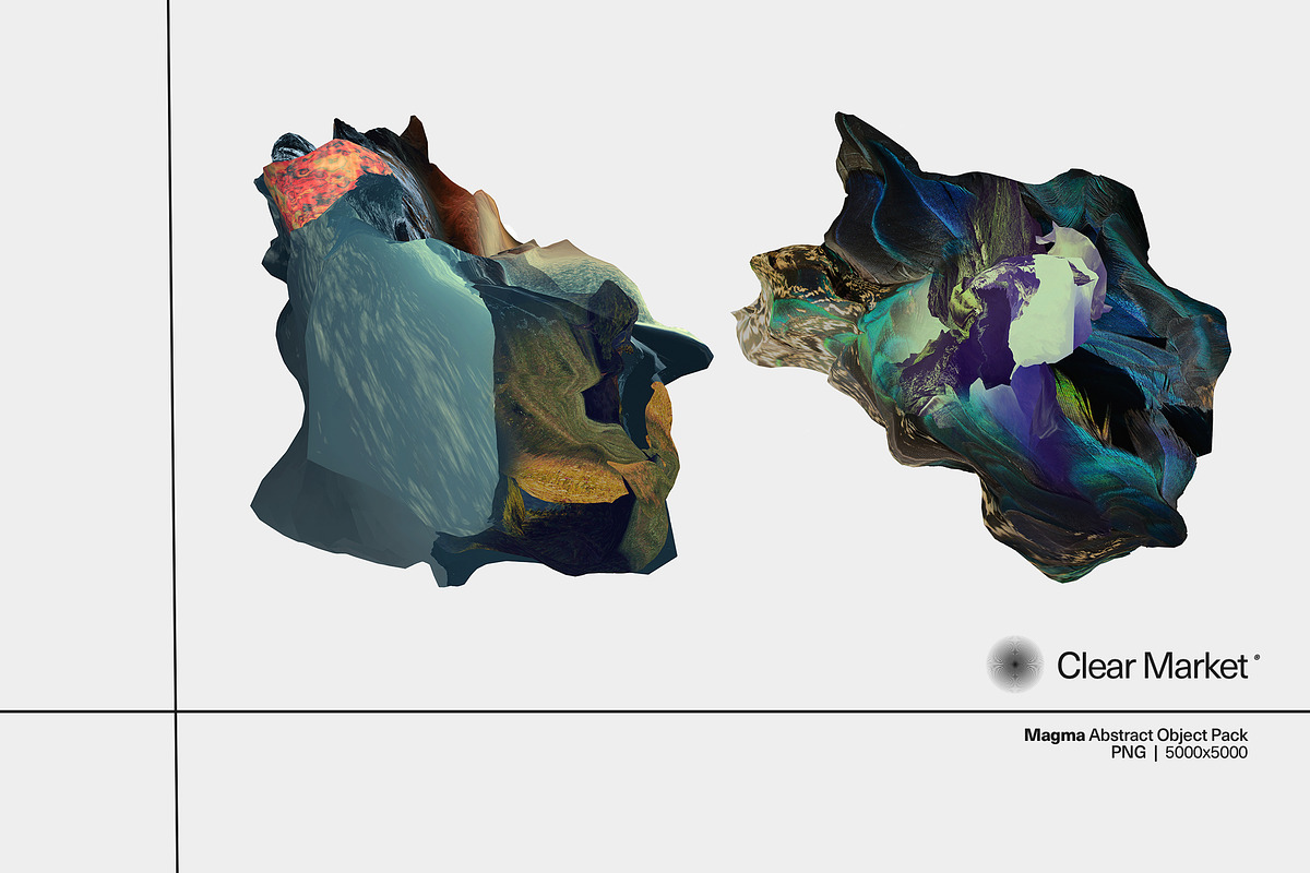 Magma - Abstract Object Pack, an Object Graphic by Overland® (Photo 5 of 11)