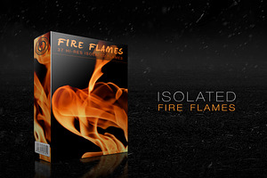 Isolated Fire Flames