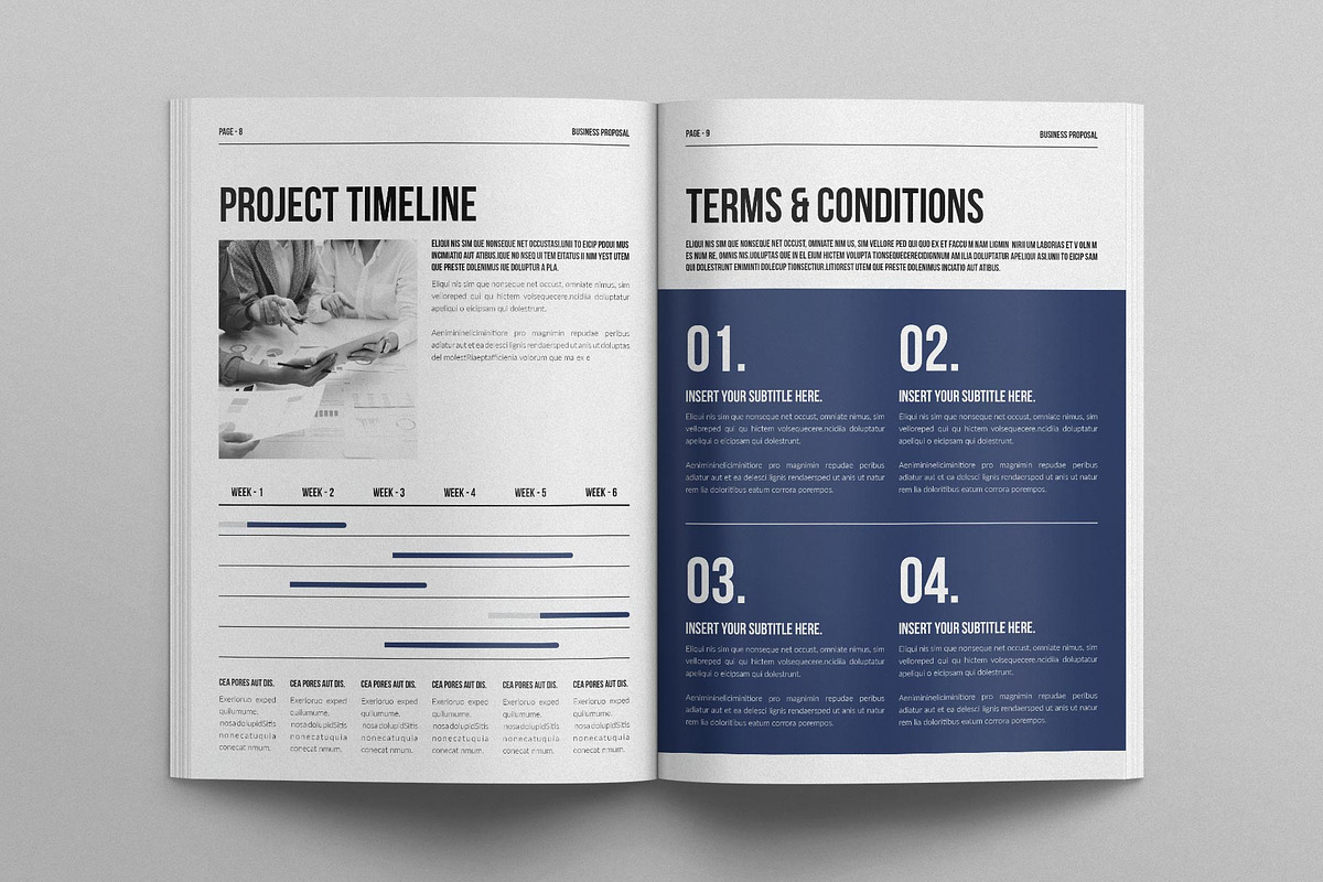 Business Proposal Template, a Brochure Template by E-Type (Photo 4 of 7)