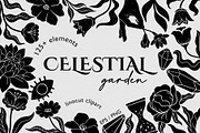Celestial garden Linocut collection., a Graphic by ElenKoss (Thumbnail 1 of 17)