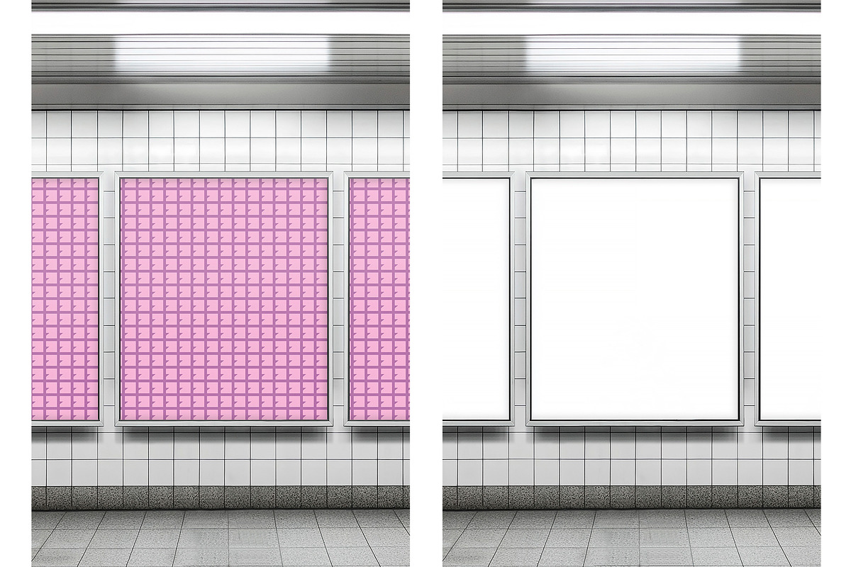 Subway Billboard Mockup, an Advertising Mockup by The Rose Project (Photo 2 of 2)
