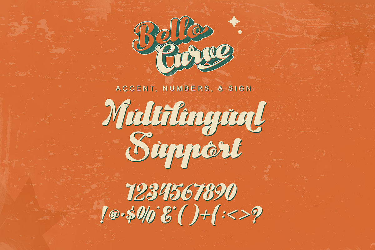 Bello Curve - Retro Script Font, a Script Font by Letterara (Photo 13 of 14)