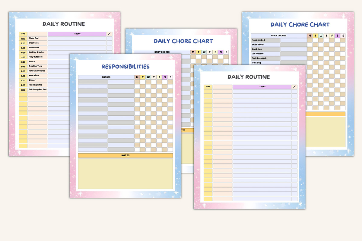 2026 Kids Task & Reward Charts preview 8
