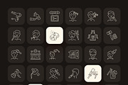 Barber Icon Art Set, an Outline Icon by Prosymbols (Thumbnail 7 of 7)