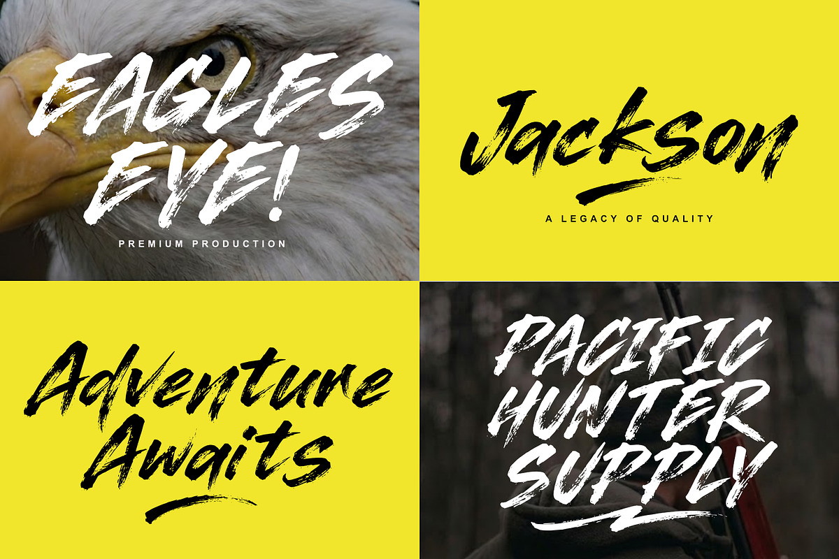 Yusfe'ok - Futuristic Brush Font, a Handwritten Font by Sealoung (Photo 6 of 10)