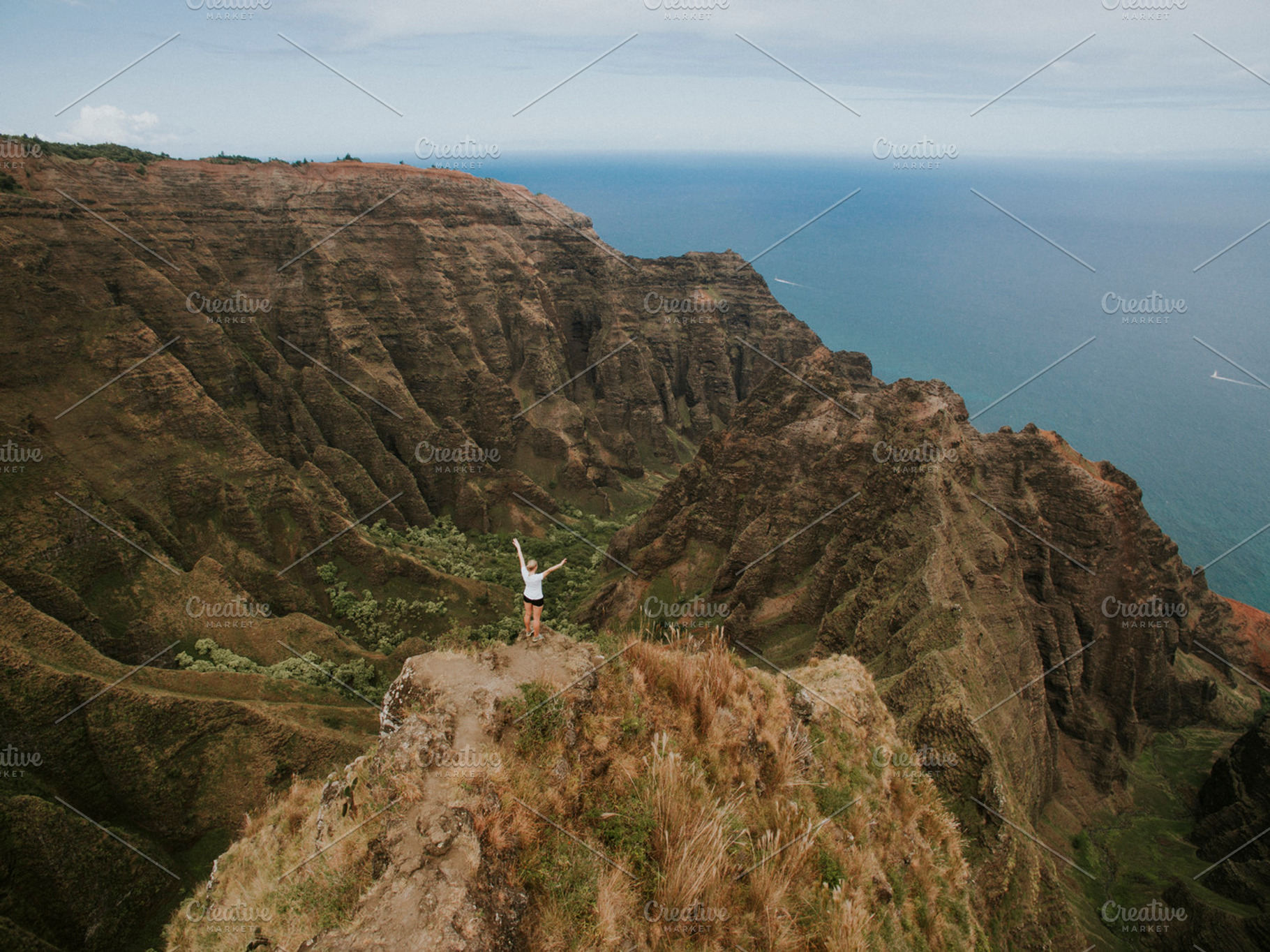 Hiking in hawaii containing hawaii, kauai, and hiking, a Sports & Recreation Photo by Heart Visuals