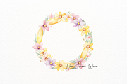 Easter Floral Wreath Fruit Clipart, an Object Illustration by New-School-Wave (Thumbnail 4 of 5)