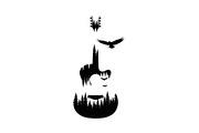 Nature Landscape Guitar Silhouette, an Object Illustration by Creativeshirt (Thumbnail 8 of 31)