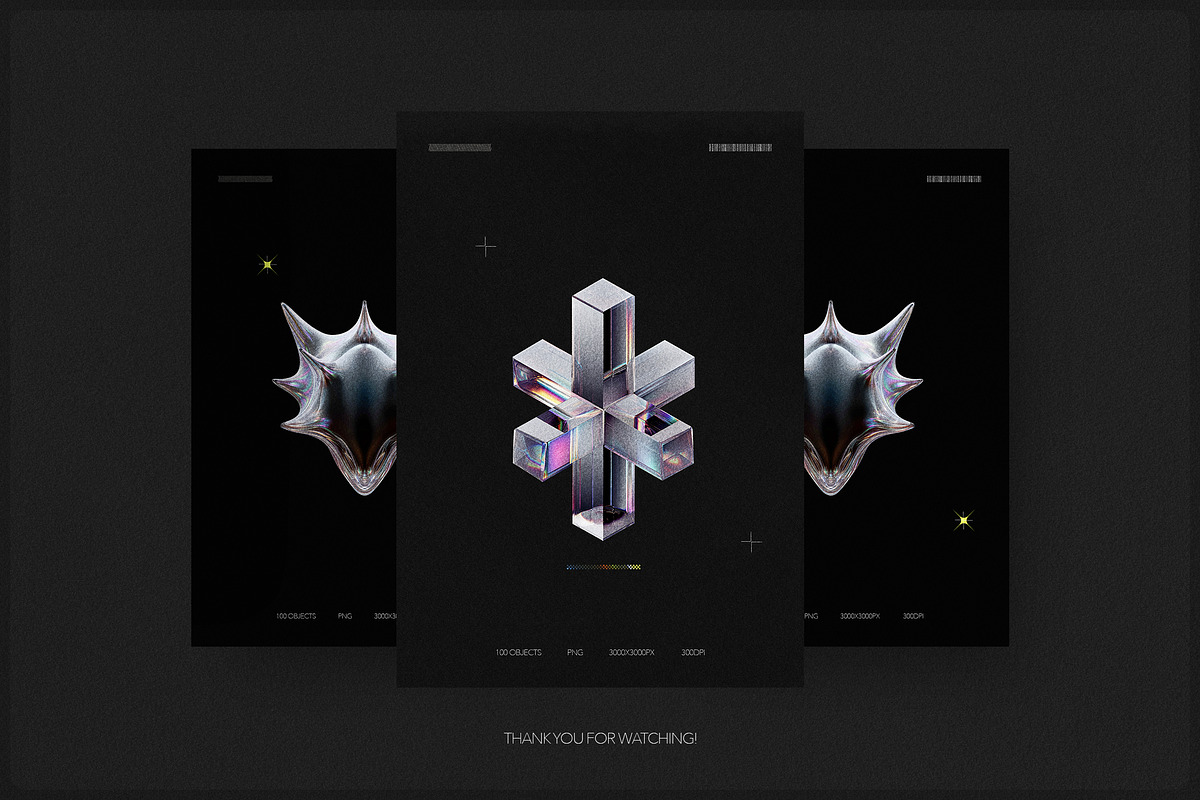 3D Prism Glass Shapes, an Object Graphic by Milka (Photo 5 of 7)