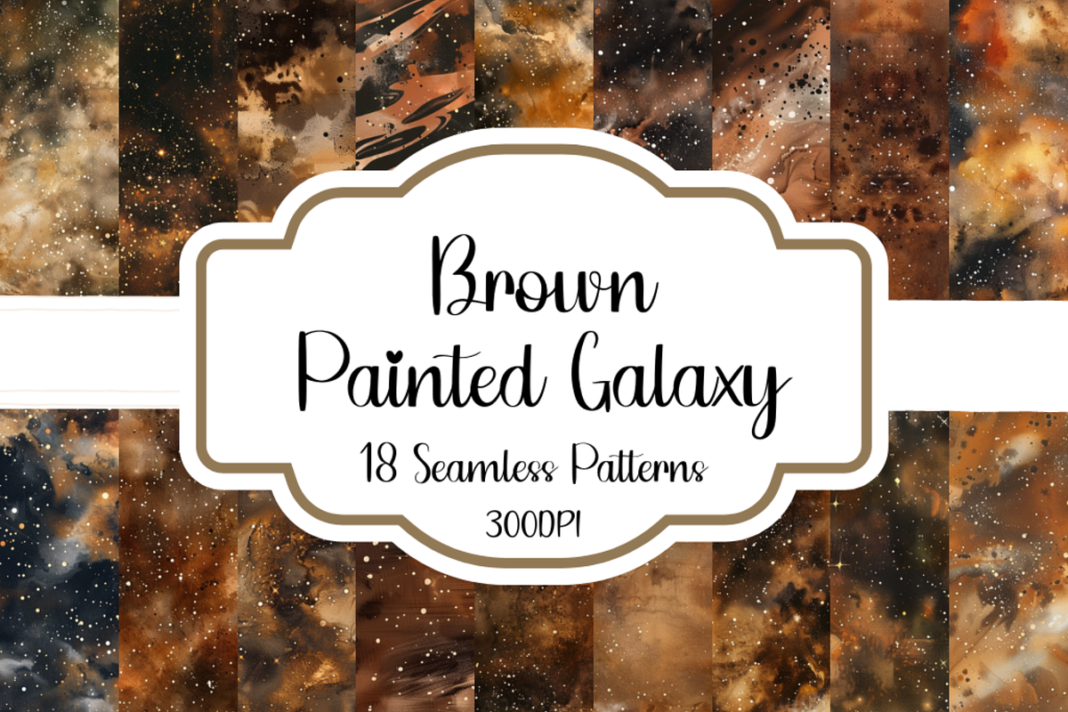 Brown Paint Splatter Patterns