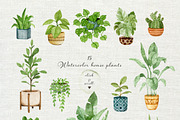 Home Decor Bundle. Watercolor set, an Object Graphic by JuliaBadeeva (Thumbnail 4 of 21)