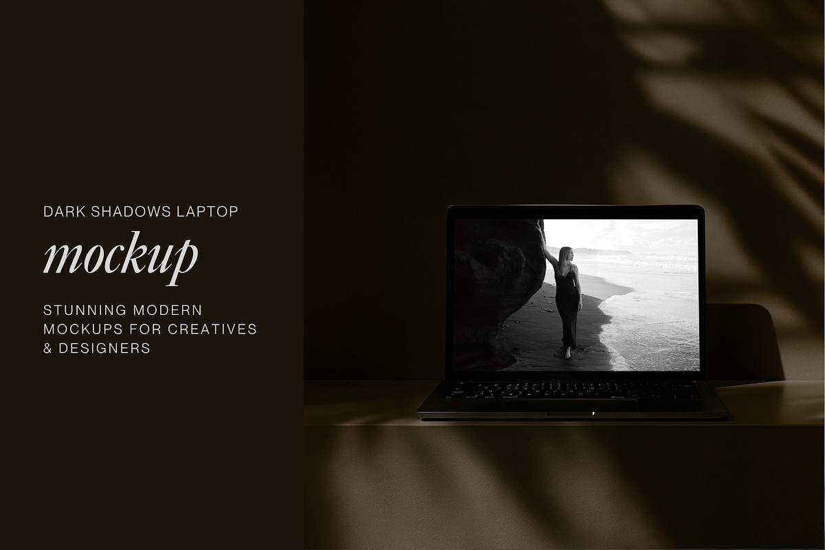 Dark Laptop Mockup | Canva + PSD, a Mac Mockup by The Ethical Agency (Photo 3 of 3)