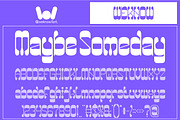 Maybe Someday font, a Font by weknow (Thumbnail 1 of 8)