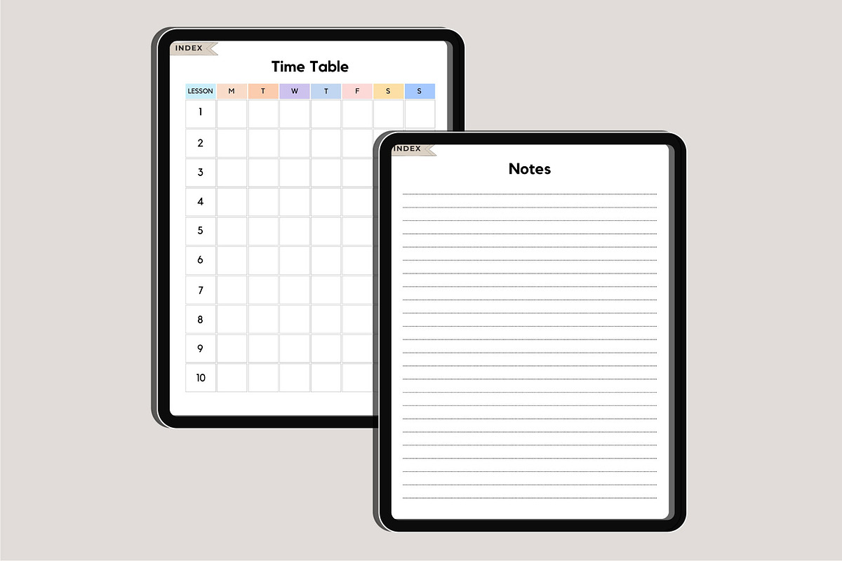 2025 Back To School Digital Planner, a Stationery Template by Designmela01 (Photo 10 of 10)