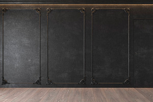 Modern classic black interior