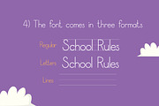 School Rules Font, a Font by Salt & Pepper Designs (Thumbnail 5 of 8)
