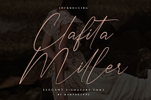 Clafita Miller - Signature Font