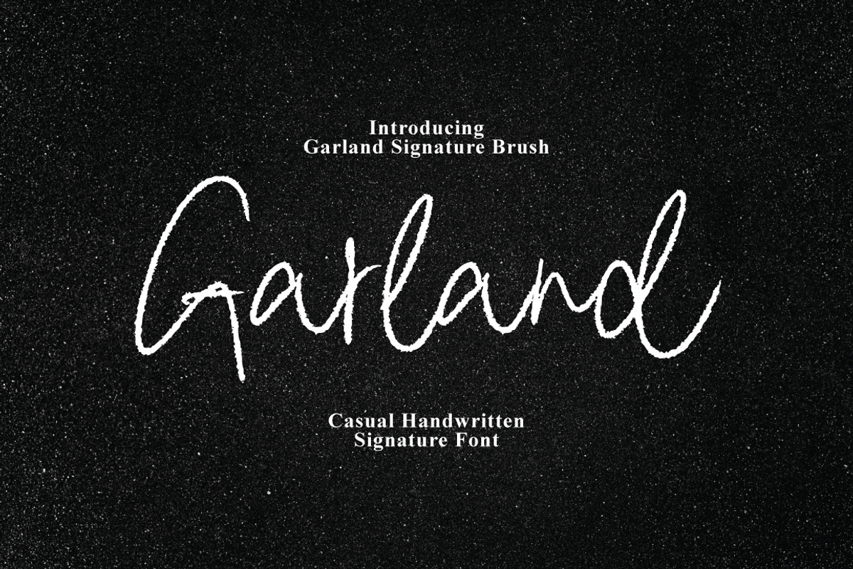 Garland - Signature Brush, a Handwritten Font by tebaltipislab (Photo 1 of 9)