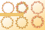 Autumn Leaves clipart & patterns, a Seasonal Illustration by Carpet Tapete Pretzel (Thumbnail 3 of 11)