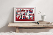 Christmas Family Photo Collage Templ, a Design Template by DesignerCandies (Thumbnail 4 of 5)