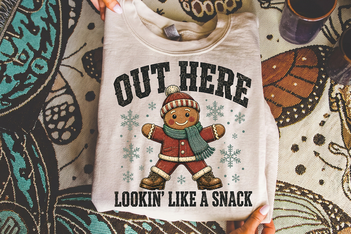 Funny Christmas t-shirt design Png, a Seasonal Illustration by Libby Wishes (Photo 3 of 4)