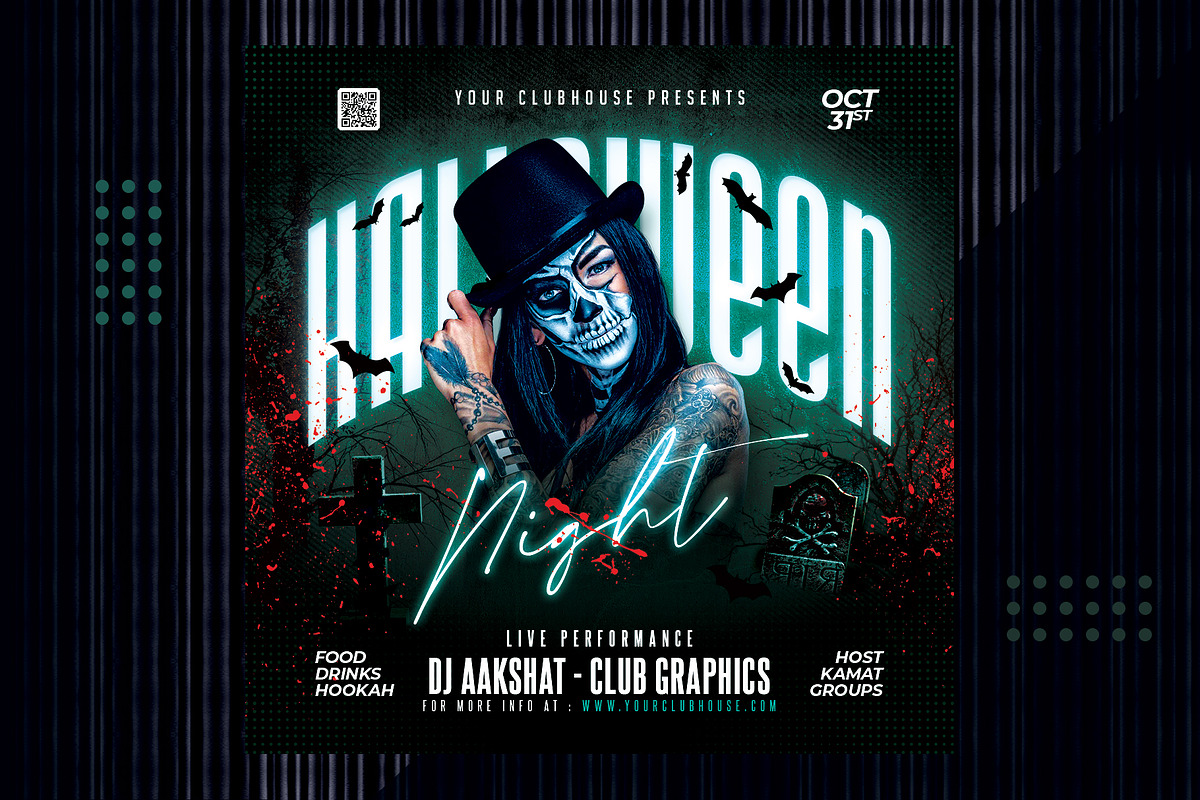 Halloween Flyer, a Templates & Theme by MithilaCreation (Photo 3 of 6)