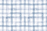 Watercolour plaid in blue grey, a Pattern Graphic by Anya-D (Thumbnail 1 of 5)
