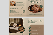 Spa Wellness Clinic Bifold Brochure, a Brochure Template by Annora Studio (Thumbnail 3 of 6)