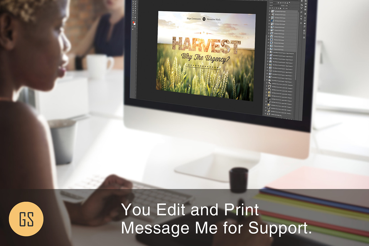 Harvest Urgency Church Flyer PSD, a Flyer Template by Godserv Designs (Photo 12 of 12)
