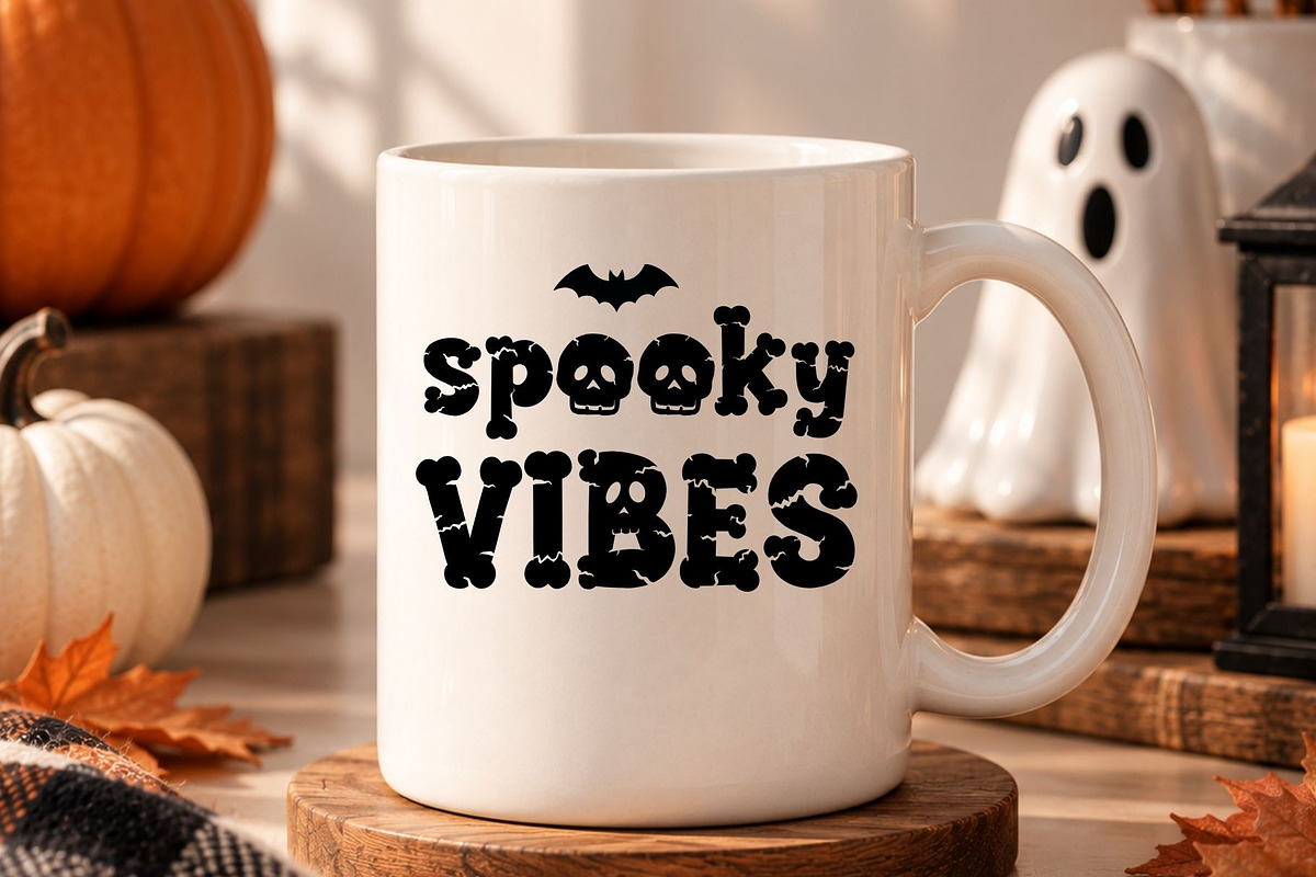 Spooky Bones - Halloween Font, a Symbol Font by AnningArts (Photo 4 of 7)