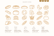 Bakery & Wheat Fields, a Food Illustration by Ilia Design (Thumbnail 2 of 12)