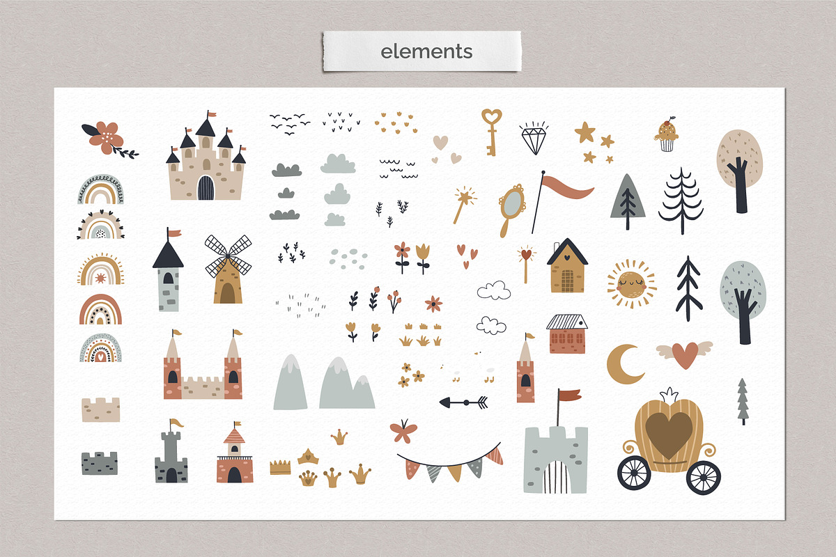 Once upon a time Maps and Clipart, a Person Illustration by Leysan Shayak (Photo 6 of 12)