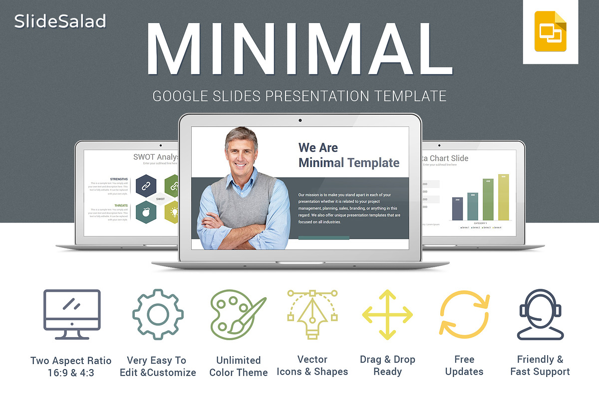 Minimal Google Slides Template, a Presentation Template by SlideSalad (Photo 3 of 21)